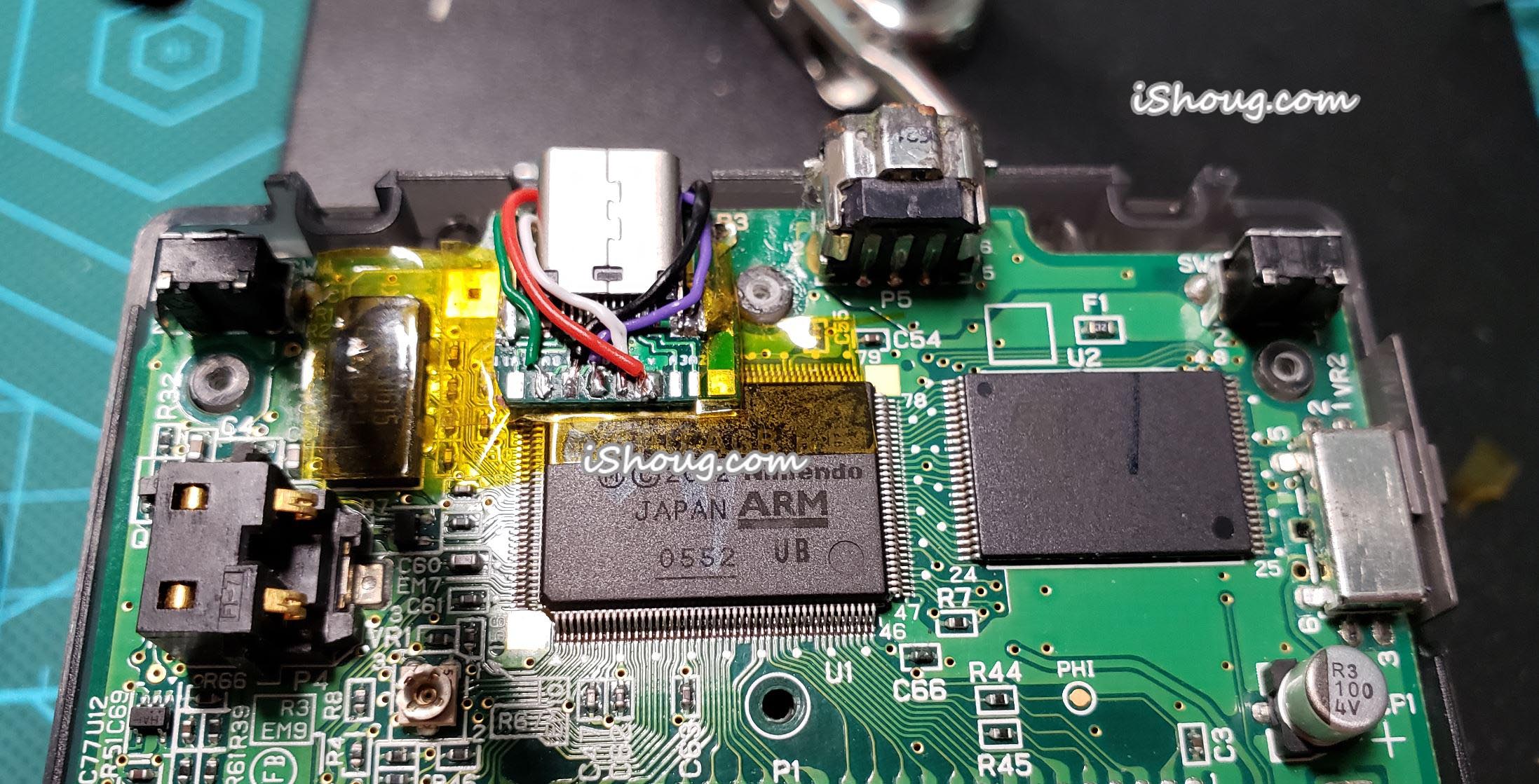 《GBA SP最实用DIY改造：增加USB C接口，实现充电及音频输出！》